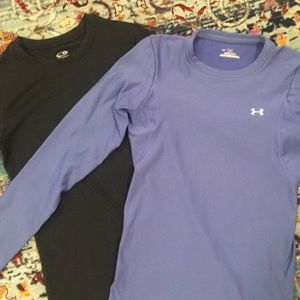 Coldgear Under Armour and champion fitted shirts